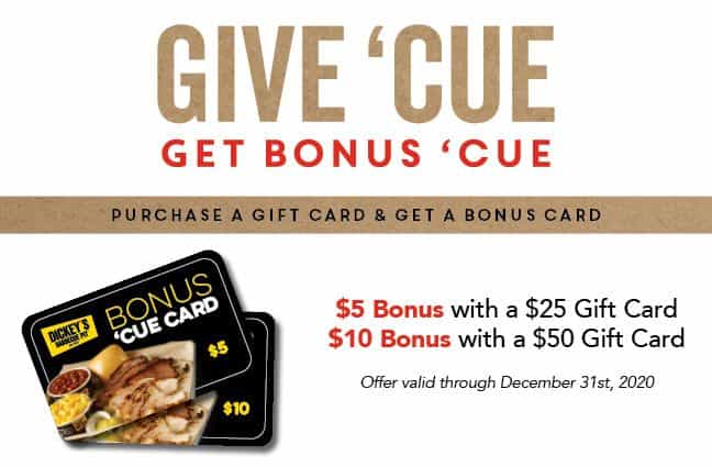 Holiday Gift Card Deals From Dickey's Barbecue Pit
