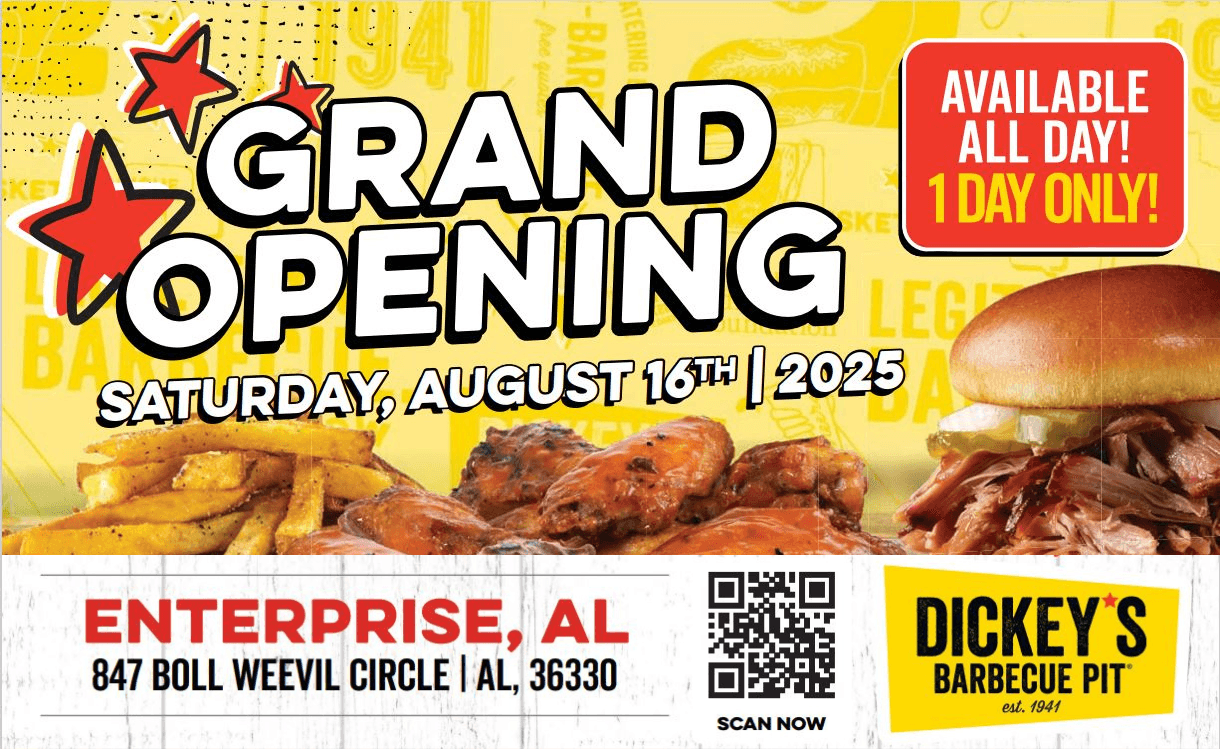 Dickey’s BBQ Pit Brings Texas Flavor to Enterprise, AL