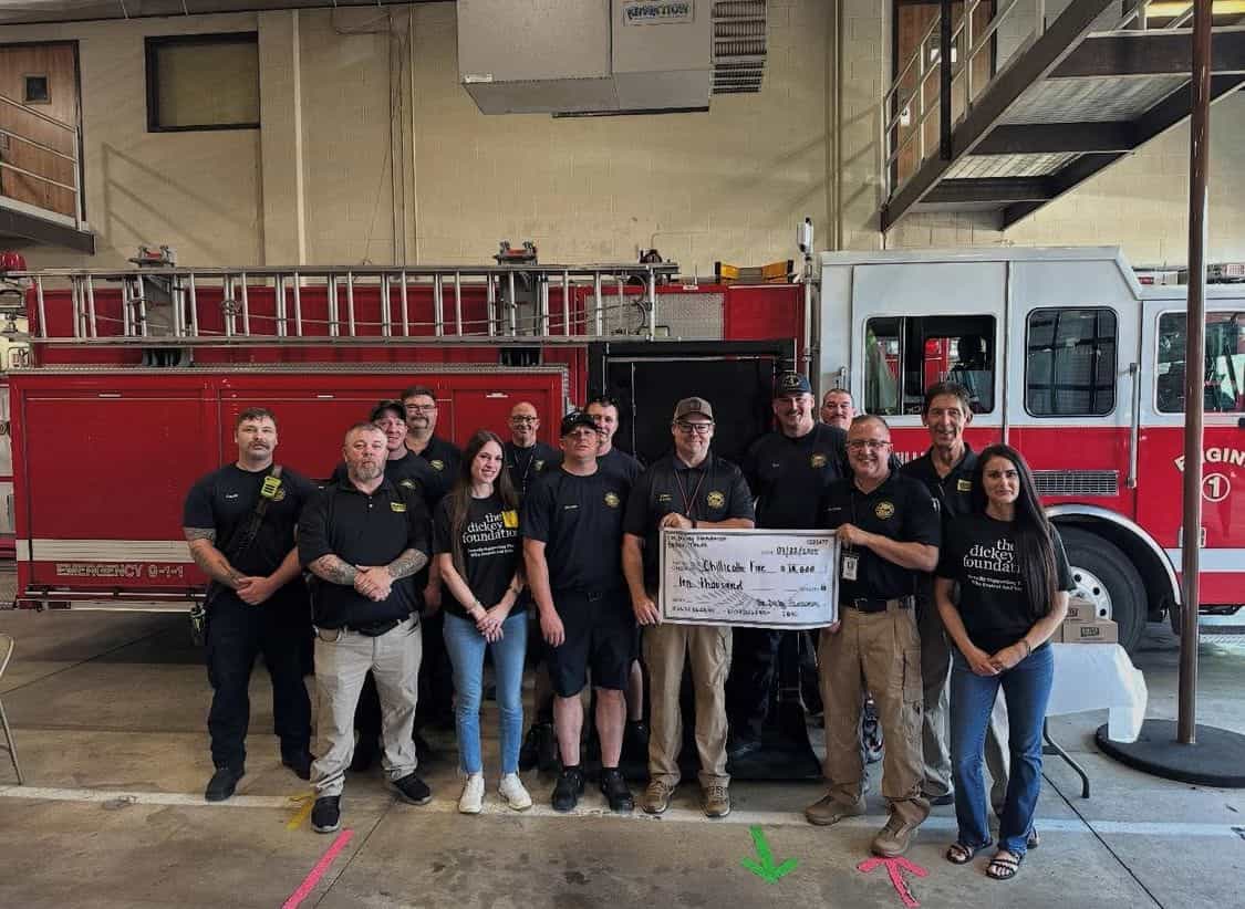 Dickey Foundation Donates $10K for Fire Dept Training Door  