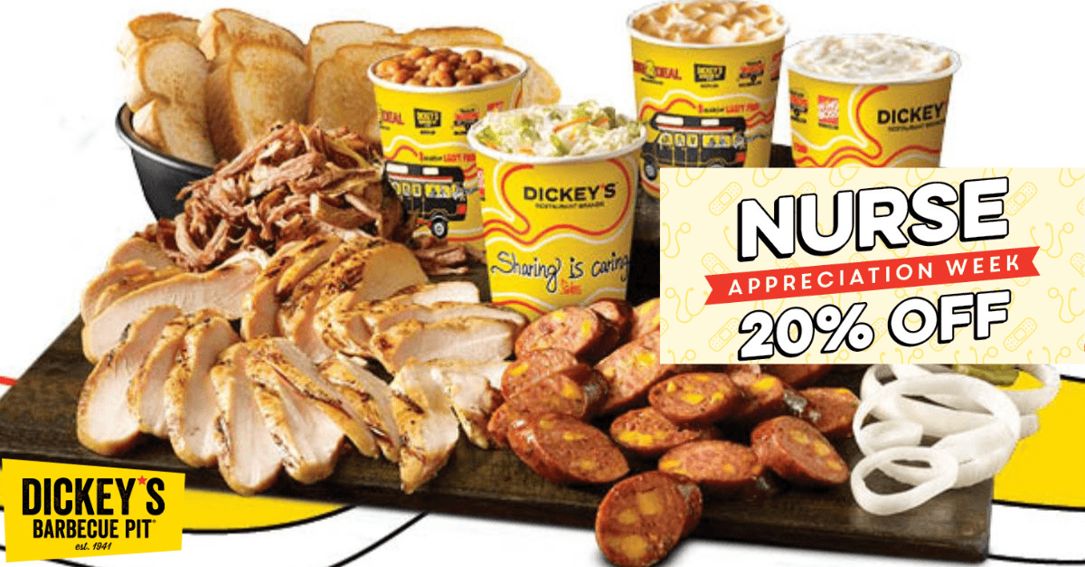 Dickey’s Barbecue Pit Offers 20% Off for Nurse Appreciation Week 