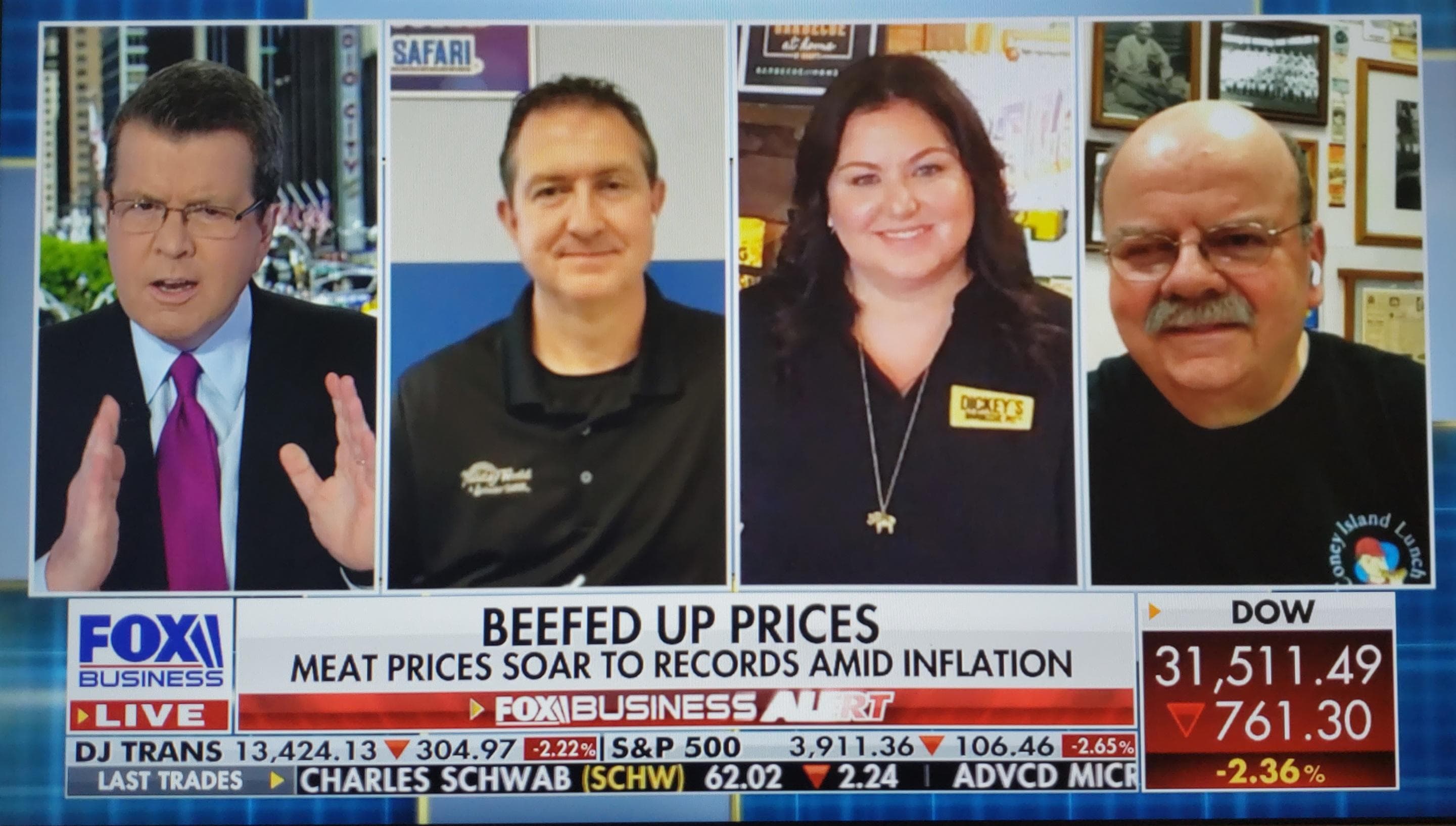 Dickey’s Barbecue Pit on Fox Business Talks Inflation and Fuel Costs
