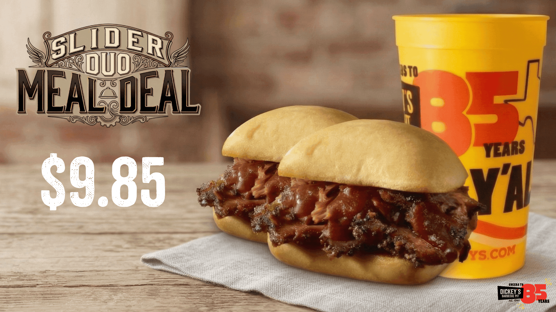 Slider Duo Meal Deal for $9.85