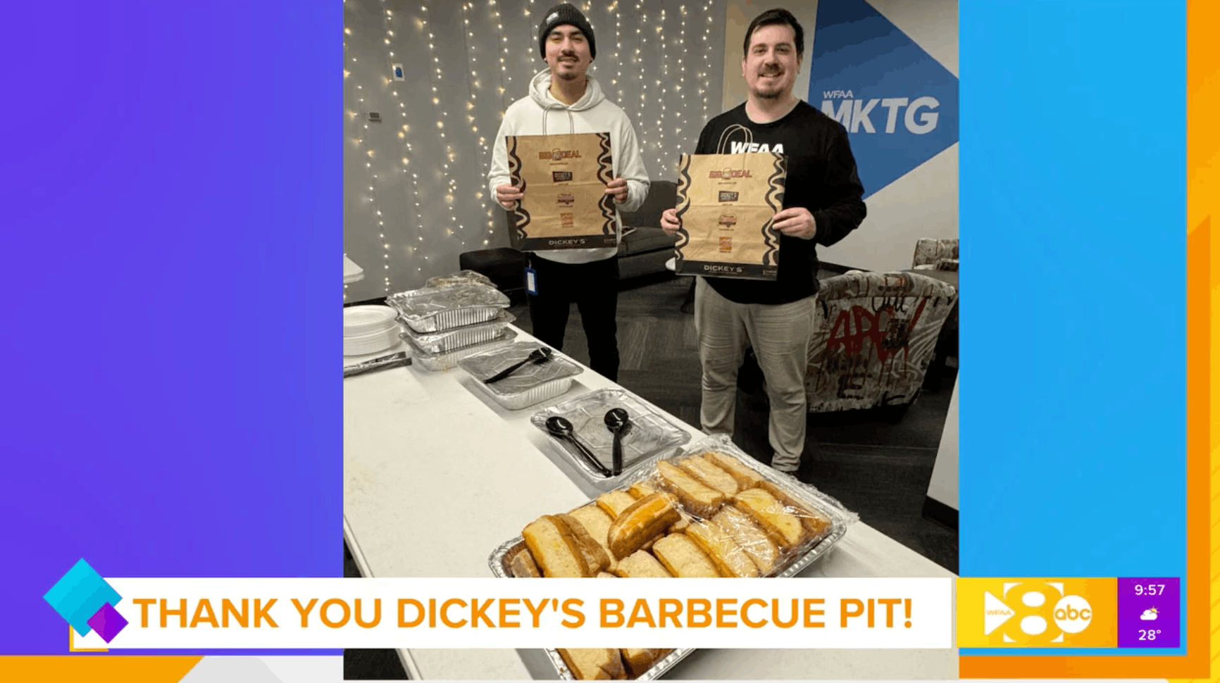 Dickey’s Barbecue Pit Supports WFAA News Crews Amid Winter Storm