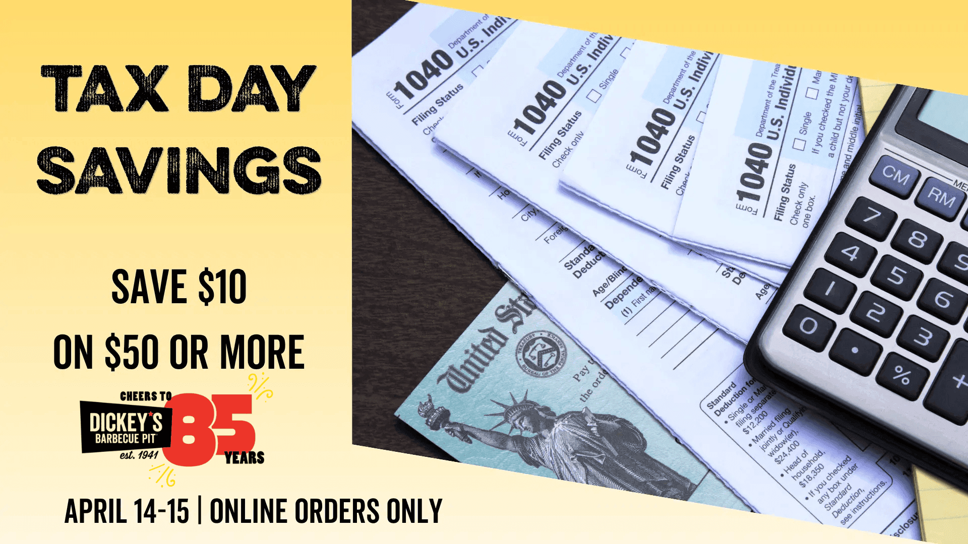 Dickey’s Tax Day Deal Brings BBQ Savings Nationwide