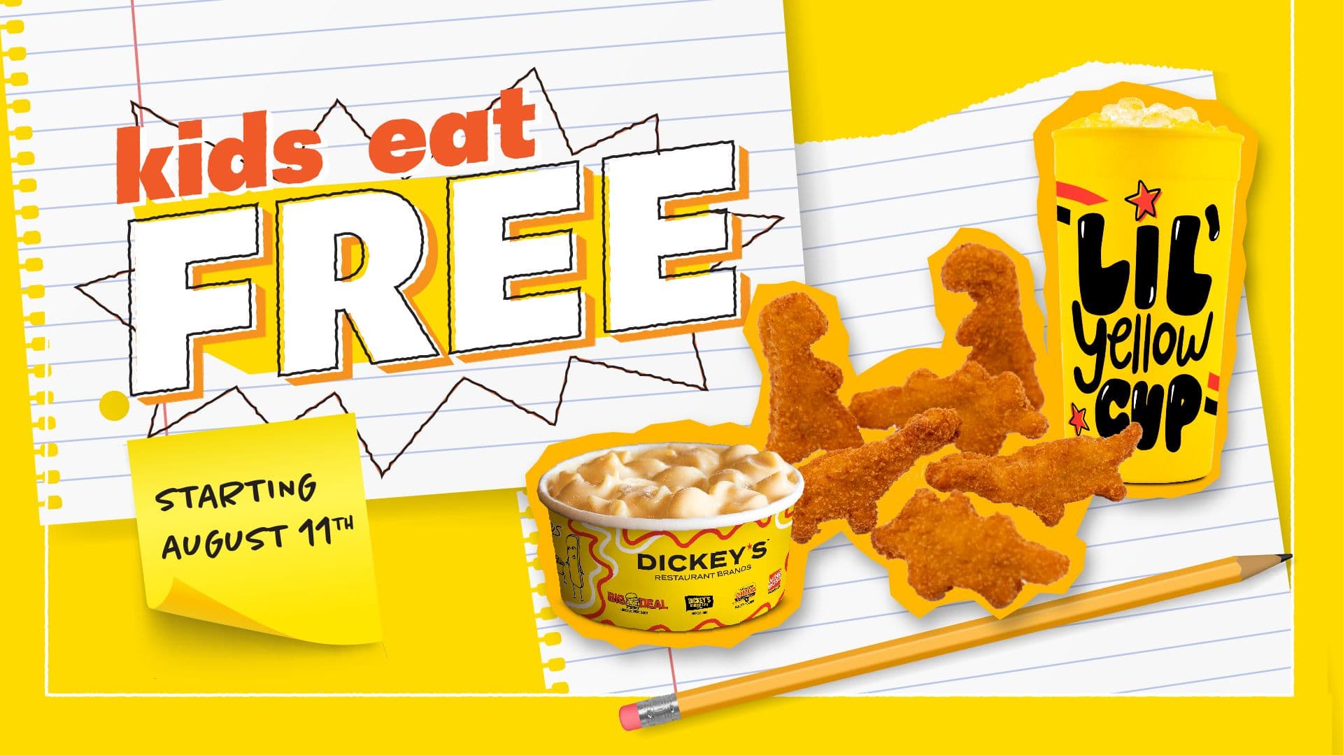 Dickey’s BBQ Pit Offers Kids Eat Free Nights Starting Aug 11