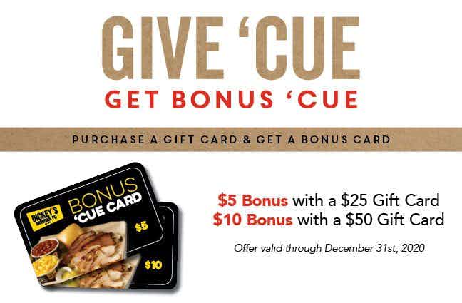 Holiday Gift Card Deals From Dickey's Barbecue Pit