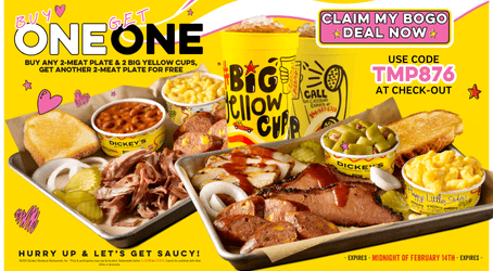Cue Your Boo with Dickey’s Barbecue Pit This Valentine’s Day