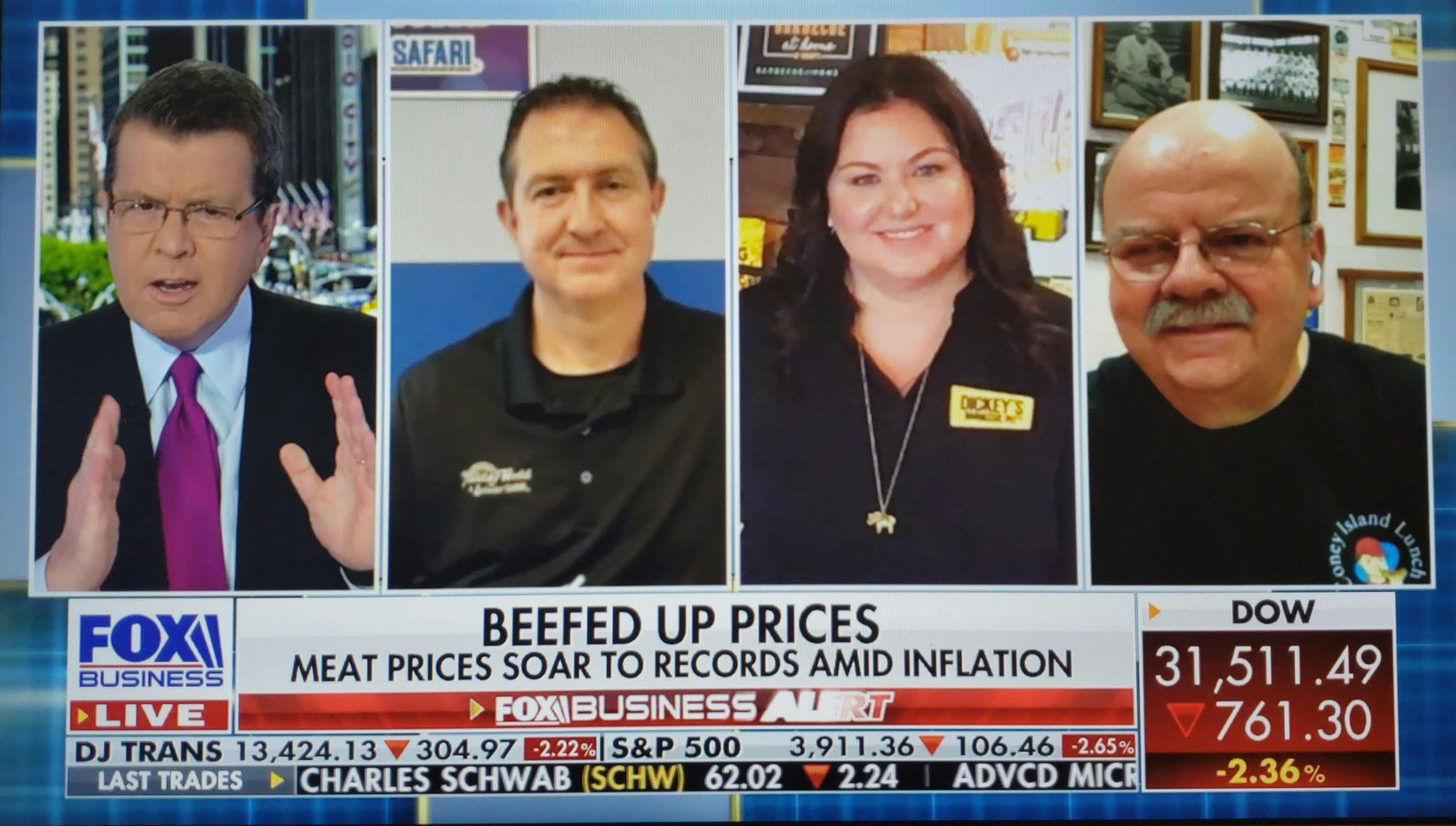 Dickey’s Barbecue Pit on Fox Business addressing concerns with inflation and fuel cost