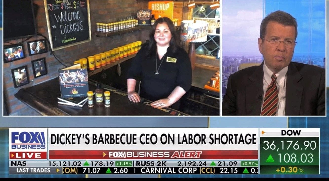 Restaurants Currently Feeling Long-Term Effects of Labor Shortage: Dickey's Barbecue Pit CEO, Laura Rea Dickey