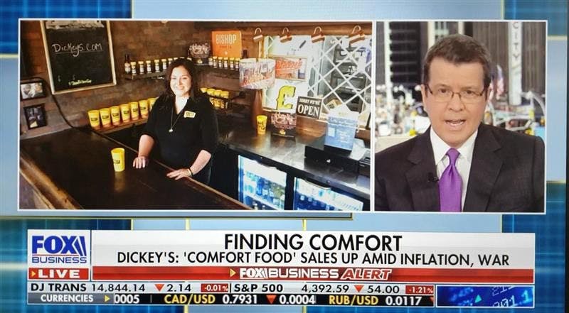 Fox News: Finding Comfort in Dickey’s Amid Inflation and War