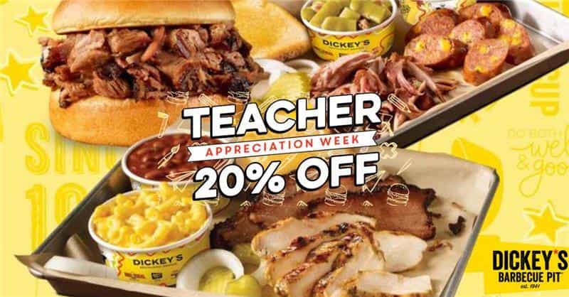Dickey’s BBQ Honors Teachers with Appreciation Week Promotion