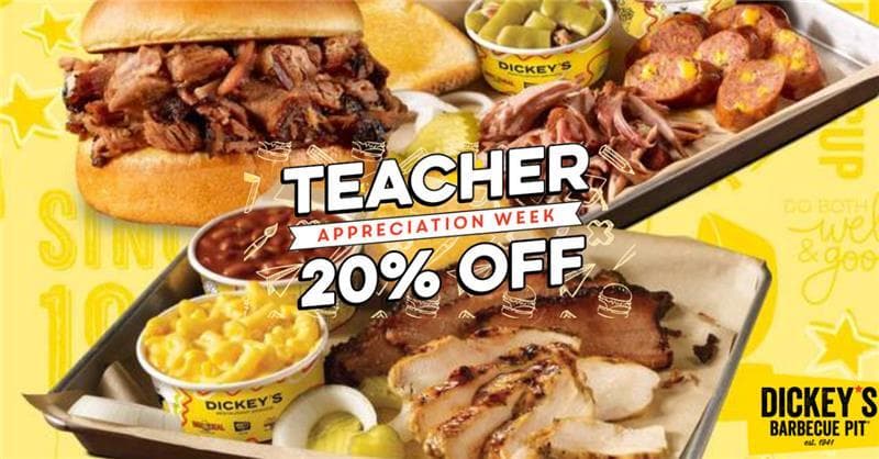 Dickey’s BBQ Honors Teachers with Appreciation Week Promotion
