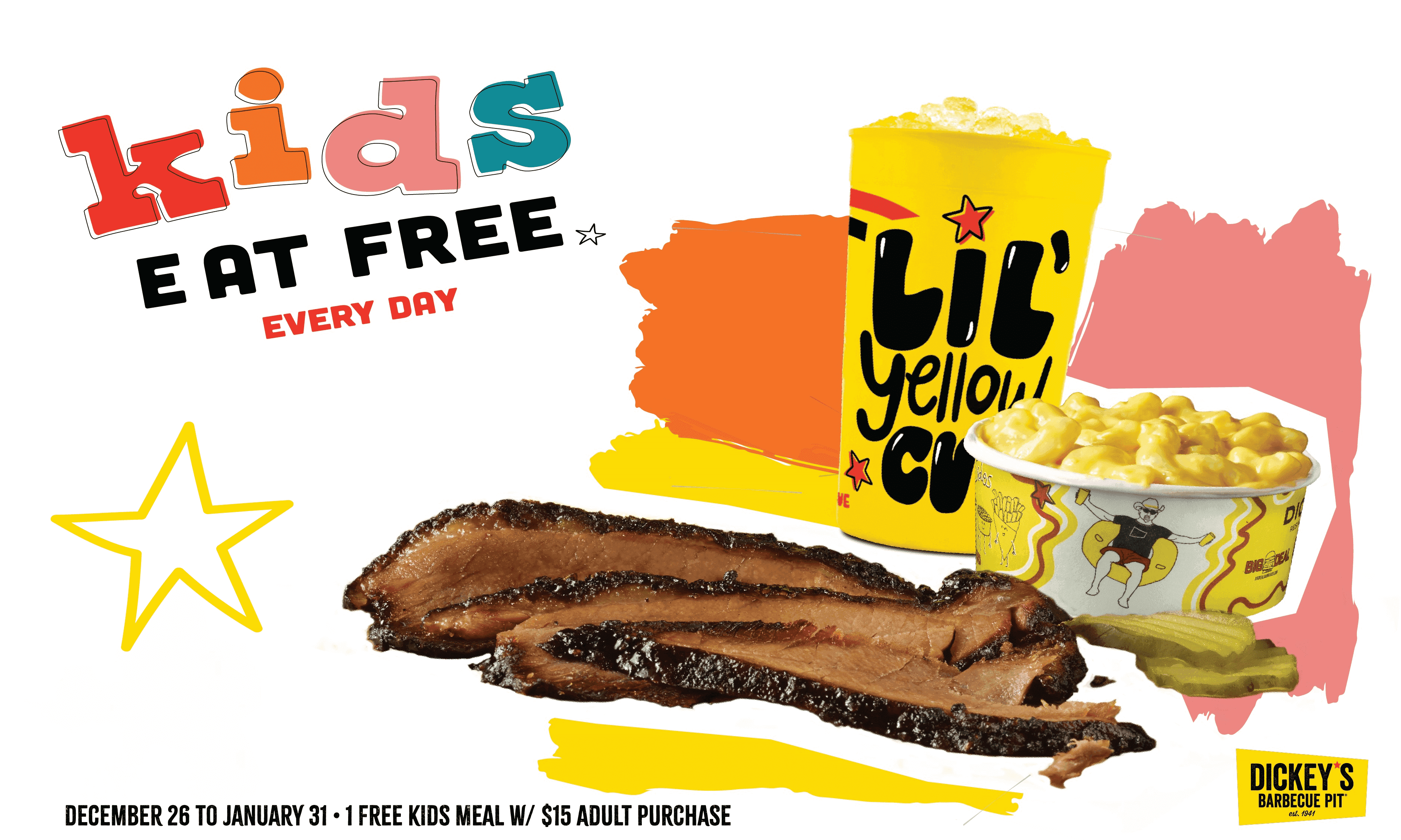 More Family Meals: Dickey’s Barbecue Pit Celebrates 85 Years With Kids Eat Free Starting December 26
