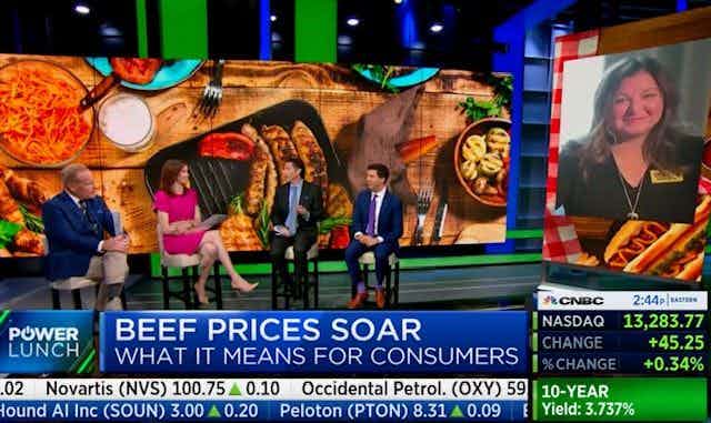 CEO Laura Rea Dickey on CNBC talking about Soaring Beef Prices