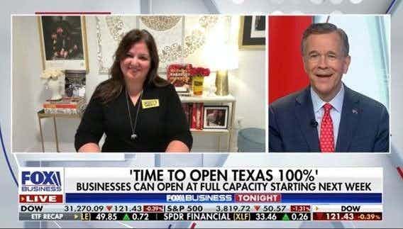 Fox Business Tonight: Texas restaurant owners celebrate first day of reopening