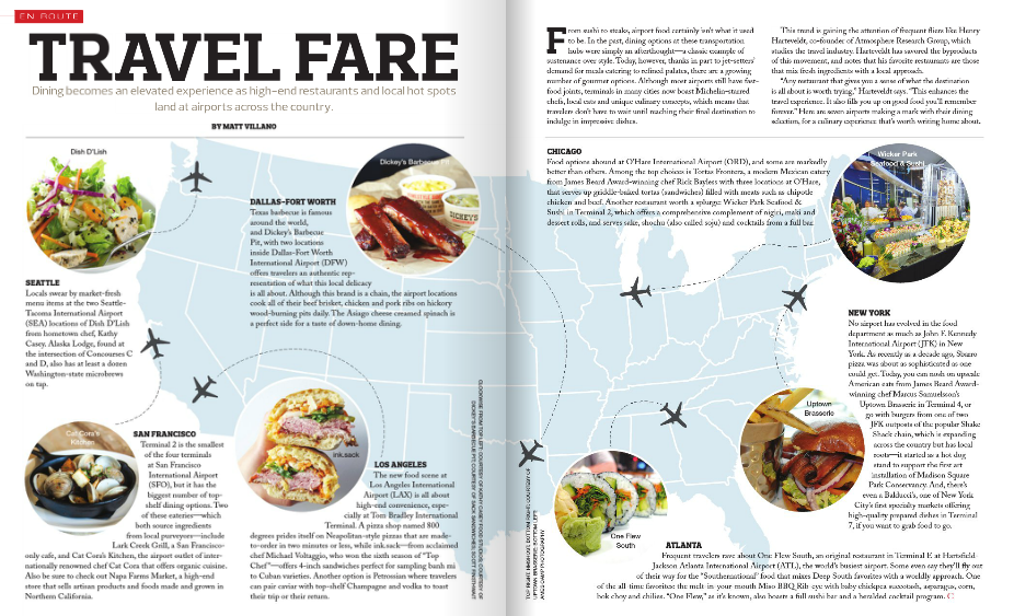 Bespoke Concierge: Travel Fare - Dining becomes and elevated experience as high-end restaurants and local hot spots land at airports across the country