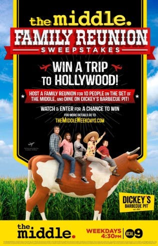 Win a Hollywood Family Reunion for Up to 10 People from Dickey’s Barbecue Pit