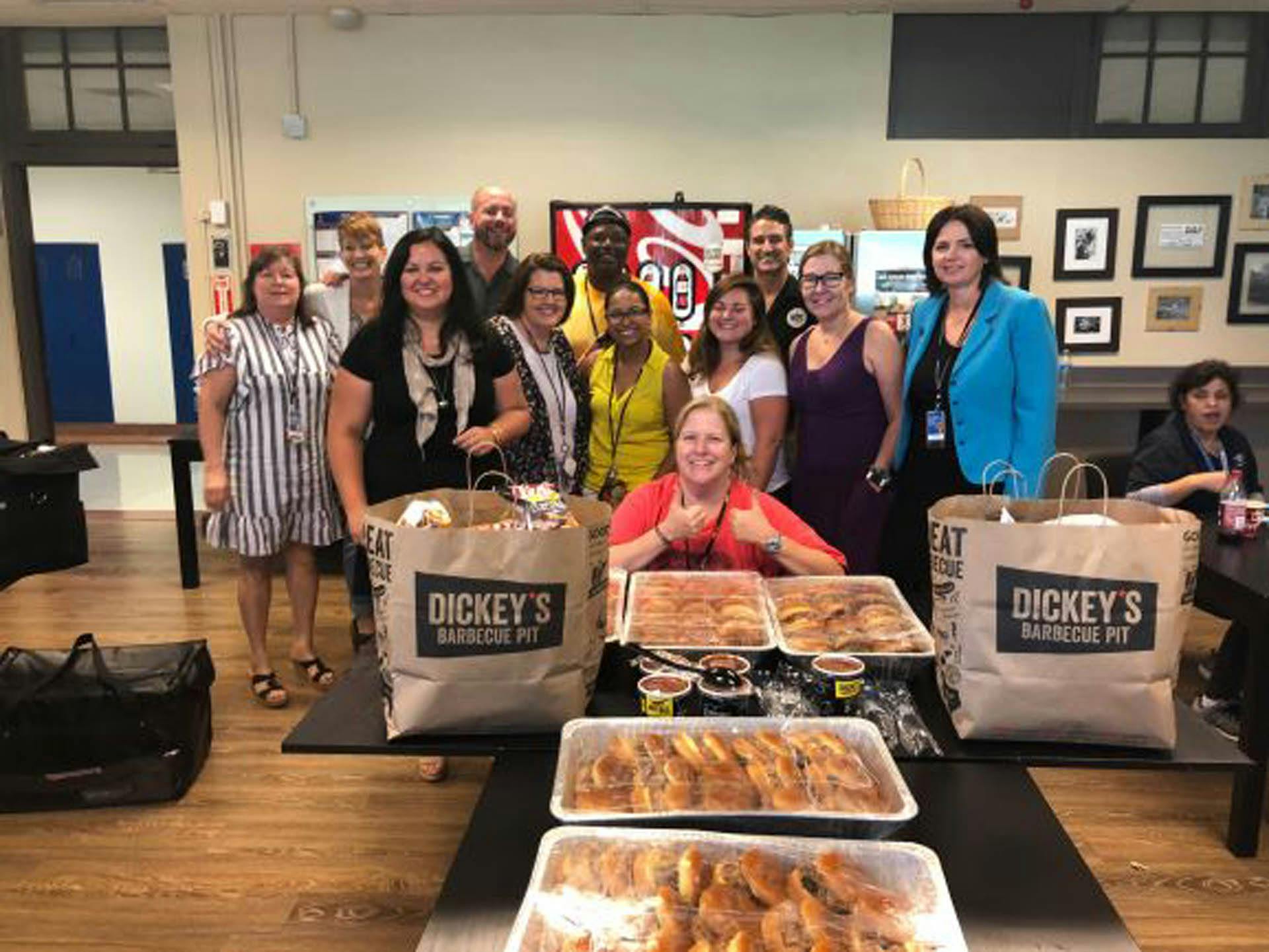 Dickey's Barbecue Pit Serves Up Lunch for Teachers